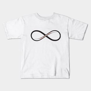 Red Love Forever Changes Infinity Kids T-Shirt